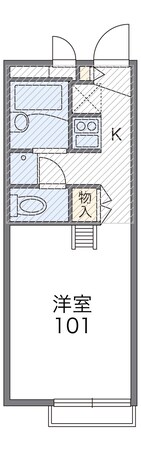 レオパレスＫＡＫＵＲＩＮの物件間取画像